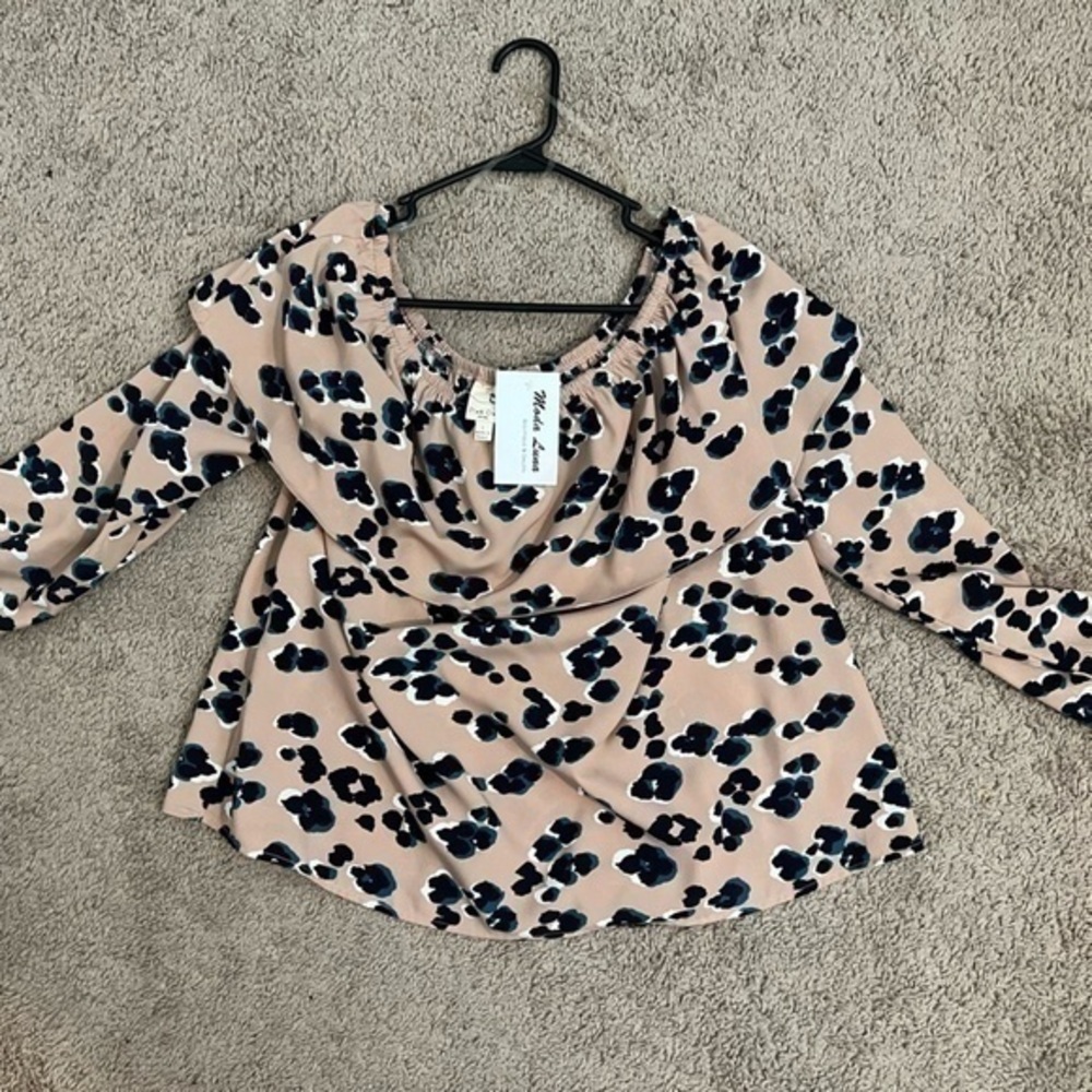 Cheetah Print blouse - TAGS ATTACHED